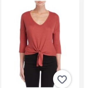 GYPSIES & MOONDUST Thermal Tie Front Boho Crop